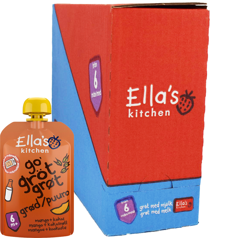 Hel Låda Barnmat Gröt Mango & Kokos 6 x 100g - 38% rabatt