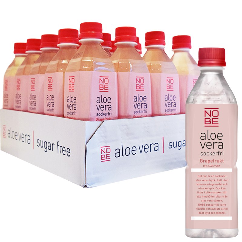 Hel Platta Aloe Vera-dryck Grapefrukt 20 x 50 cl - 45% rabatt