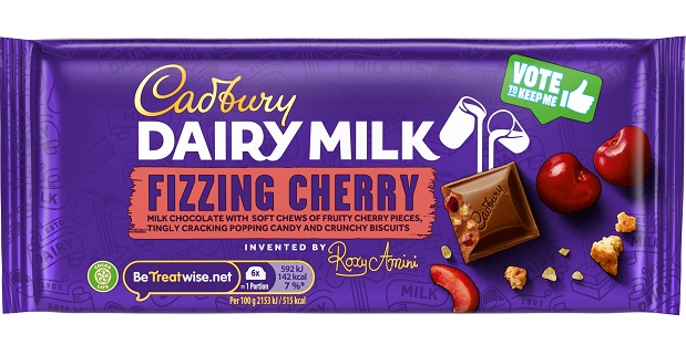 Cadbury Dairy Milk Inventor Fizzing Cherry 110g