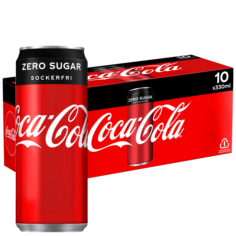Coca-Cola Zero 10-pack - 33% rabatt