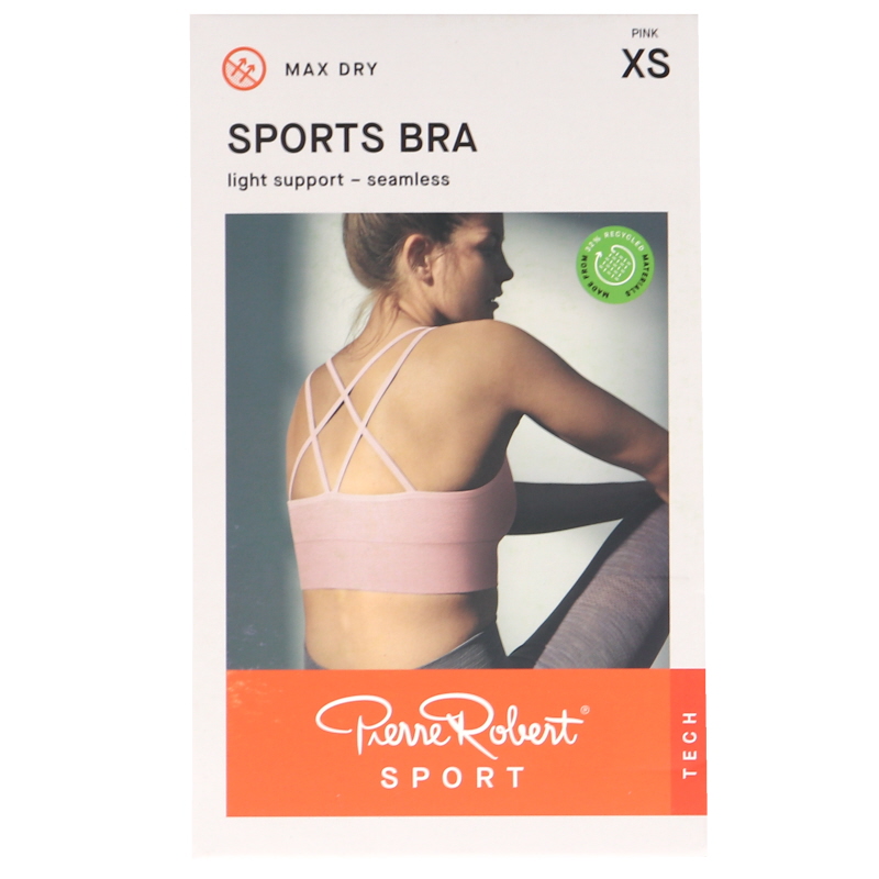 Sport-BH Light Pink Scent Stlk XS - 72% rabatt
