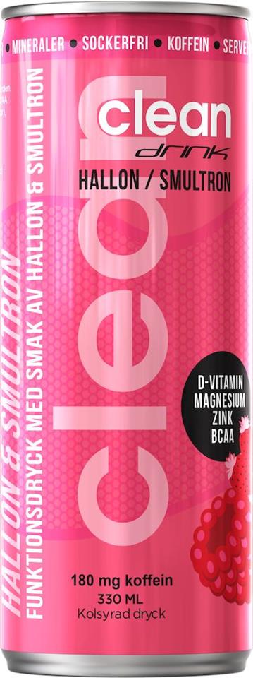 Clean Drink Hallon/Smultron 33cl