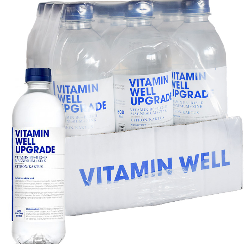 Hel låda Dryck "Vitamin Well Upgrade" Citrus Kaktus 12 x 500ml - 59% rabatt