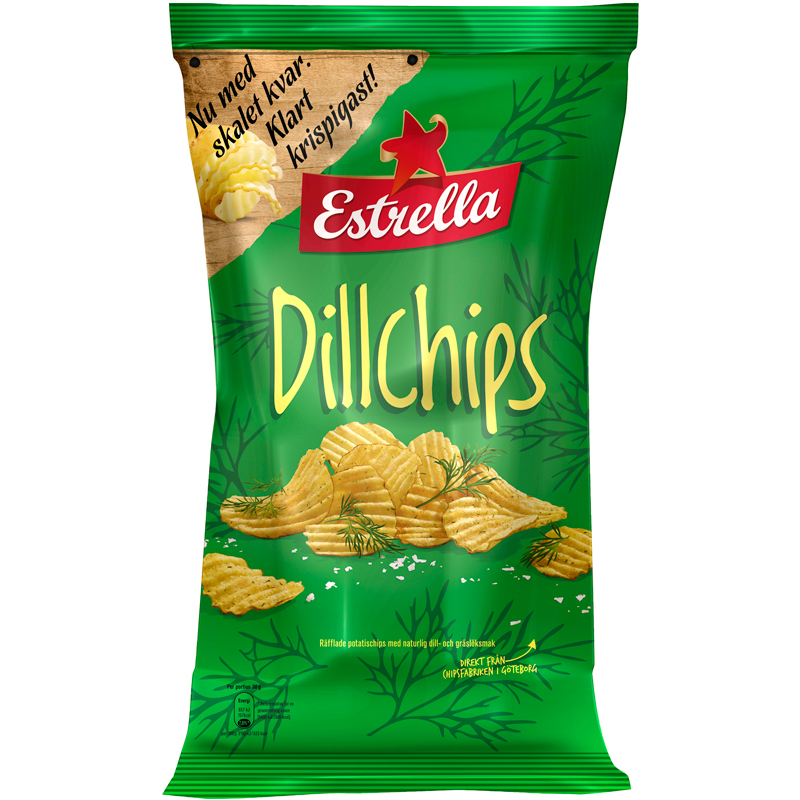 Dillchips 175g - 15% rabatt