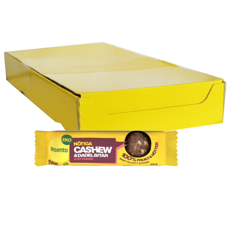 Hel Låda Cashew & Dadelbitar 16 x 30g - 40% rabatt