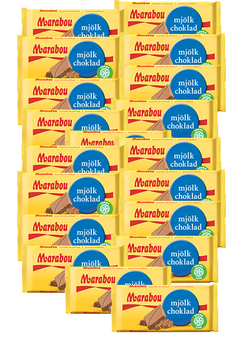 Marabou Mjölkchoklad 24g x 20 st