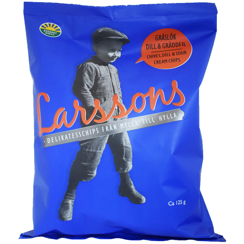 Chips Gräslök, Dill & Gräddfil 125g - 50% rabatt