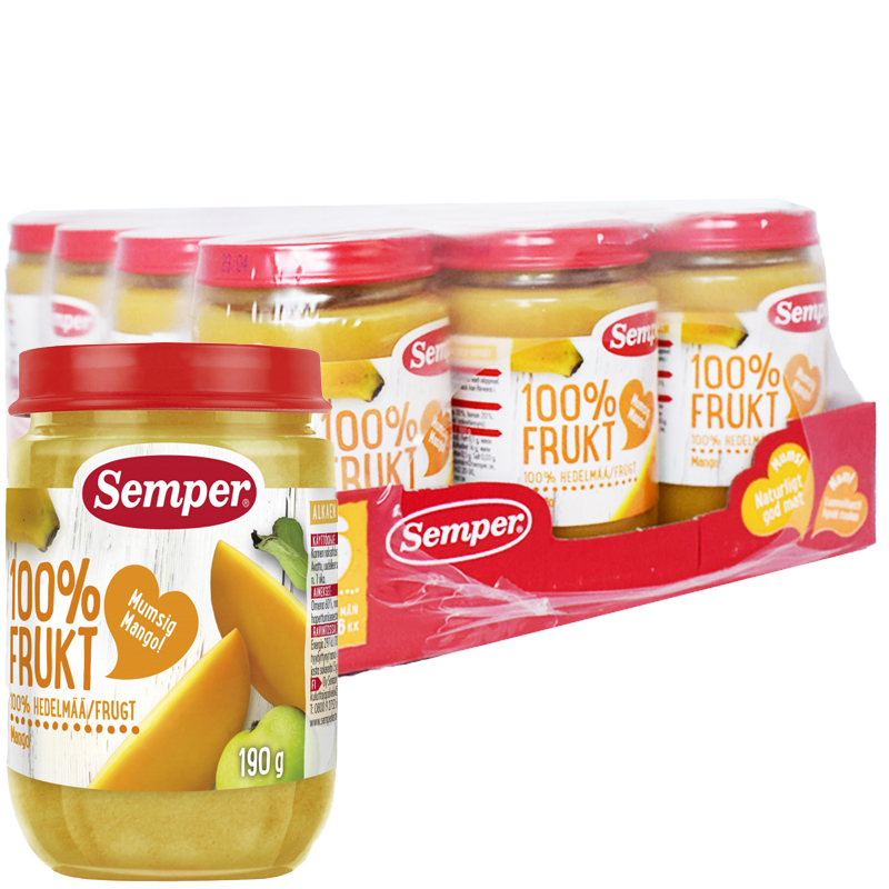Hel Låda Barnmat Frukt Mango 12 x 190g - 31% rabatt