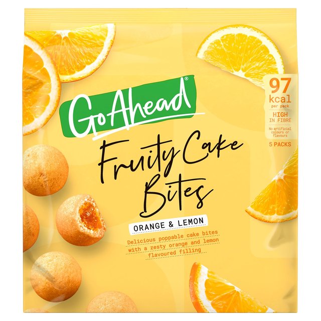 Go Ahead Fruity Cake Bites Orange & Lemon 136g