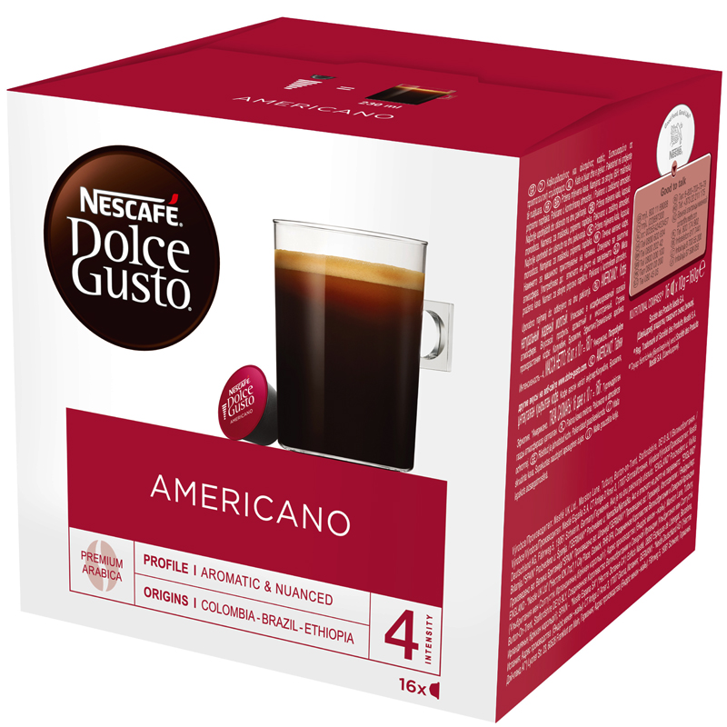 Kaffekapslar "Americano" 16 x 10g - 26% rabatt