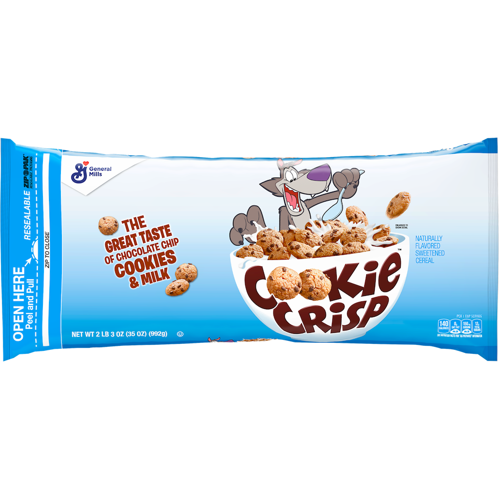 Cookie Crisp Cereal Bag 992g