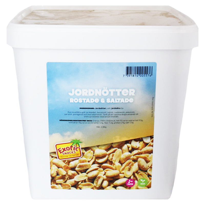 Hel Låda Jordnötter Rostade & Saltade 2,8kg - 53% rabatt