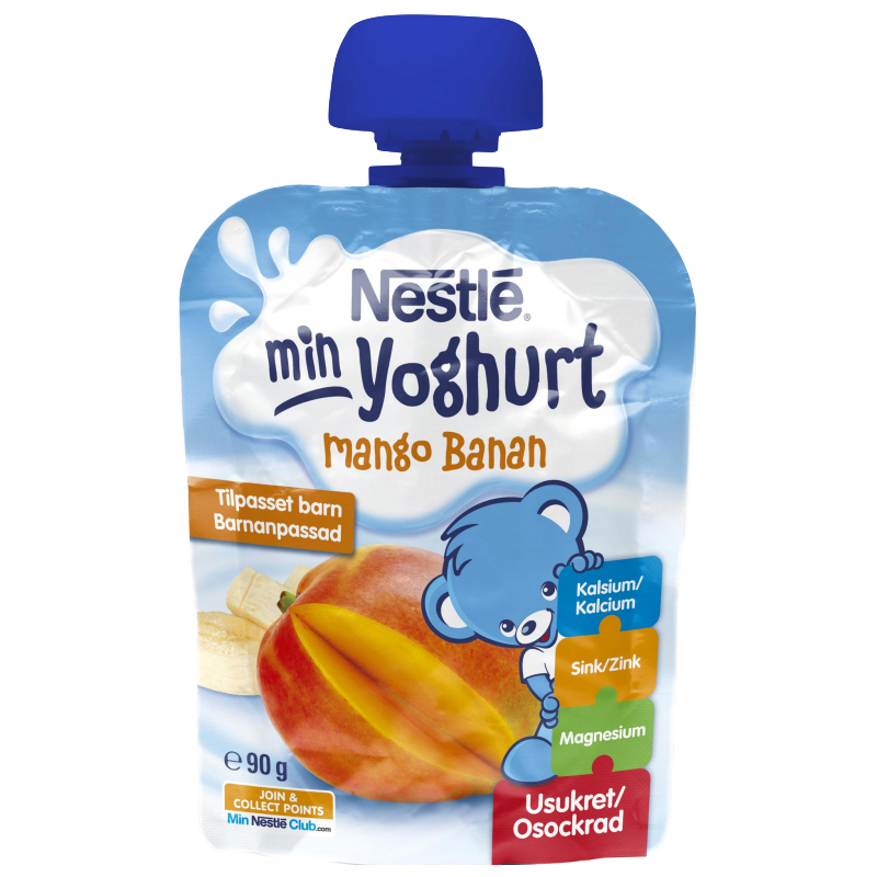 Barnmat Yoghurt Mango & Banan 90g - 41% rabatt
