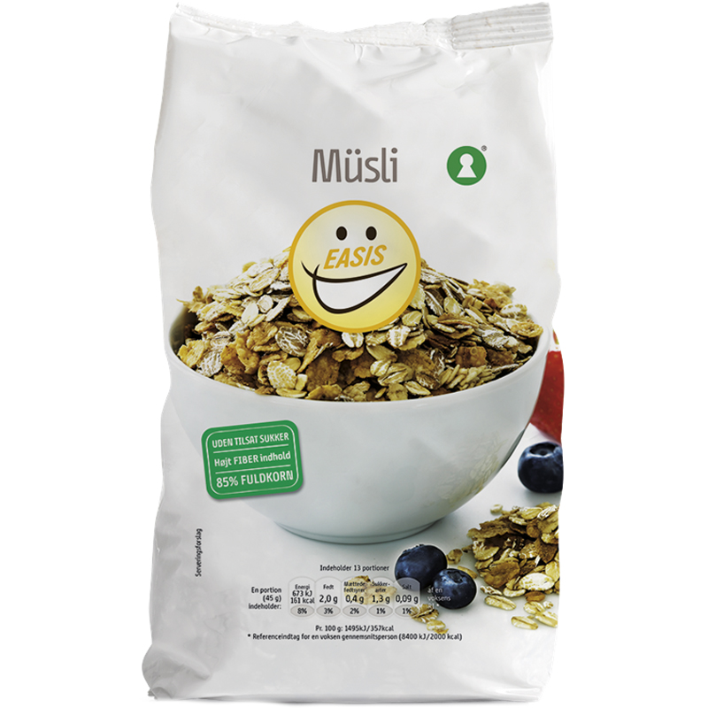 Müsli 600g - 50% rabatt