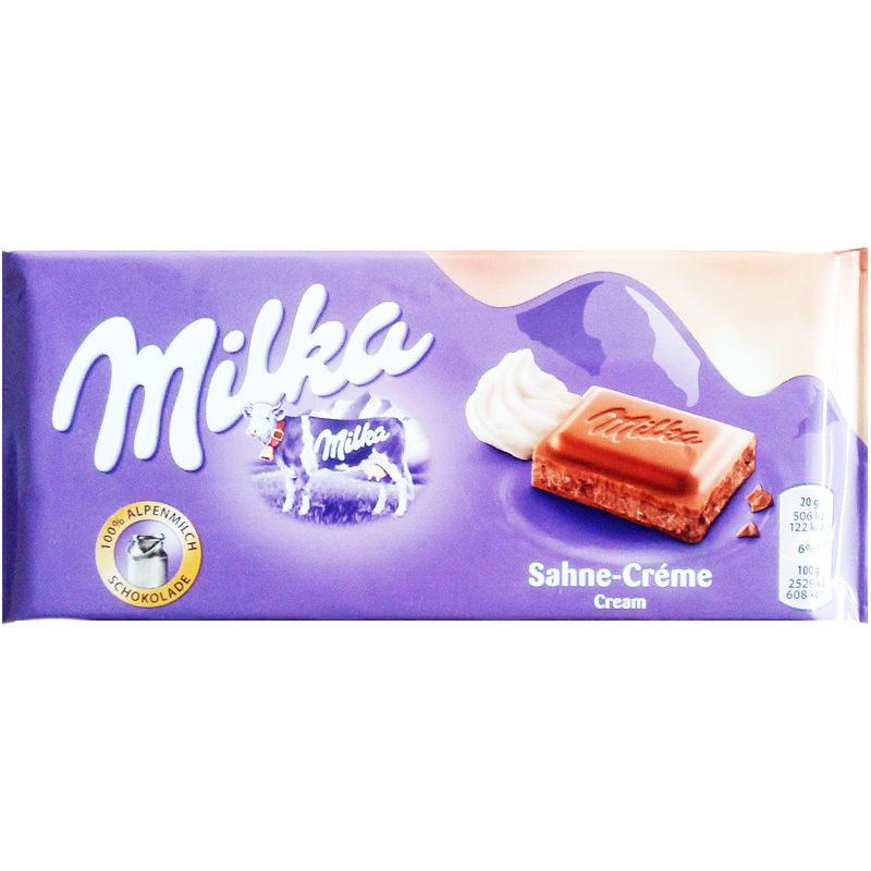 Mjölkchokladkaka "Cream" 100g - 47% rabatt