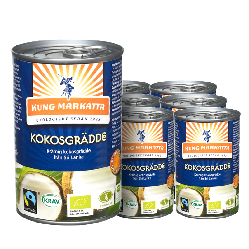 Kokosgrädde 6-pack - 31% rabatt