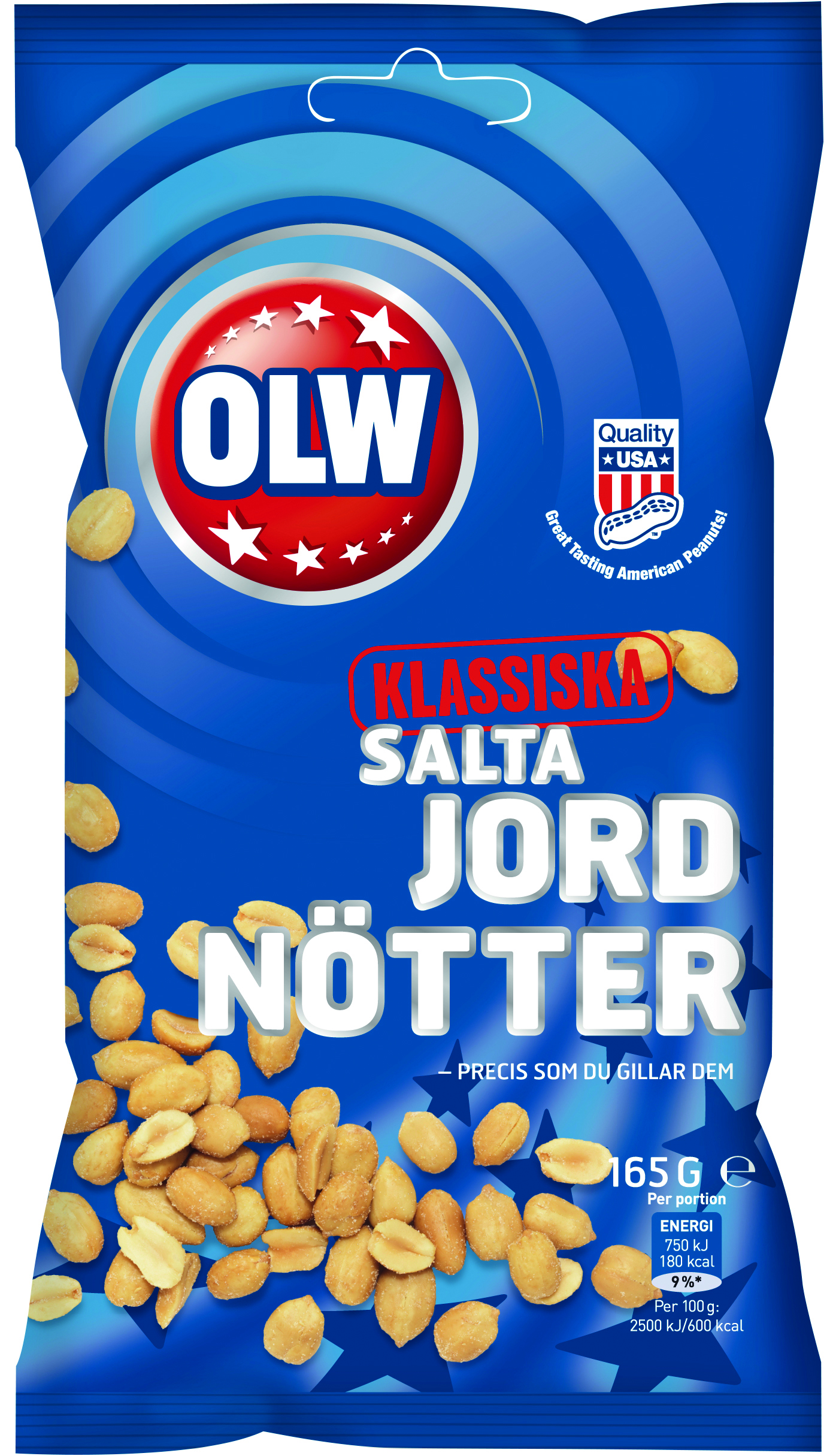 SALTA JORDNÖTTER OBS! 165 GR HELLÅDA