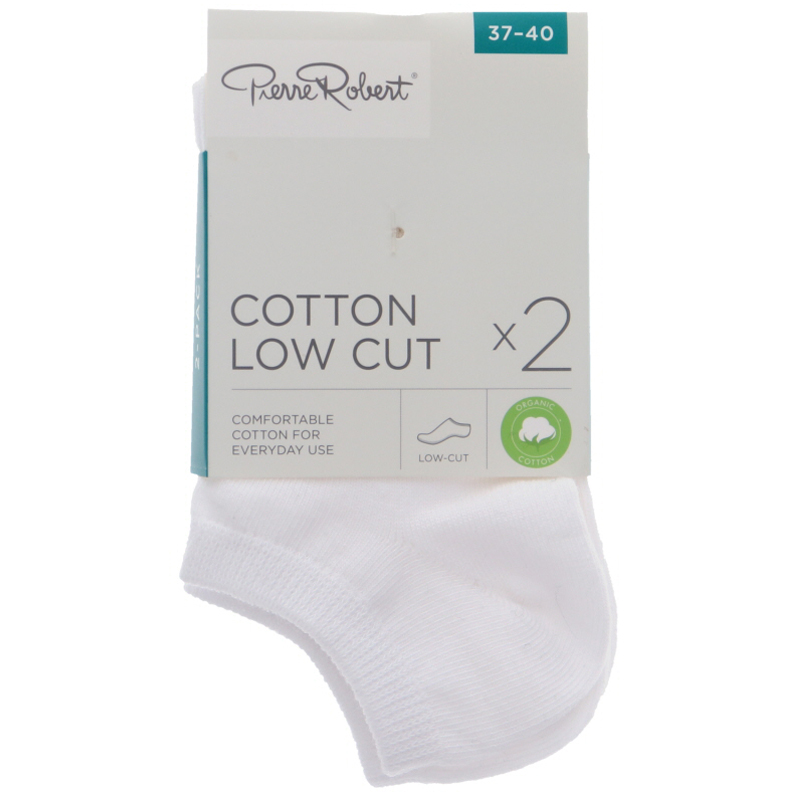 Strumpor Low Cut Vit Stl 37-40 2-pack - 41% rabatt