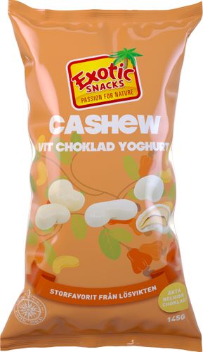Exotic Snacks Cashew Vit Choklad Yoghurt 145g