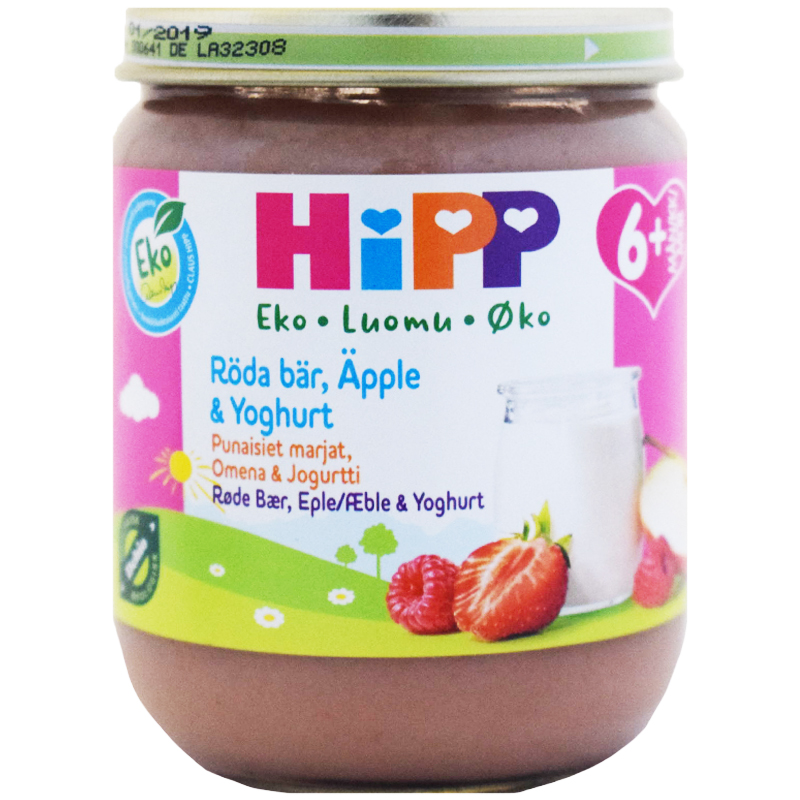 Eko Barnmat Röda Bär, Äpple & Yoghurt 160g - 29% rabatt
