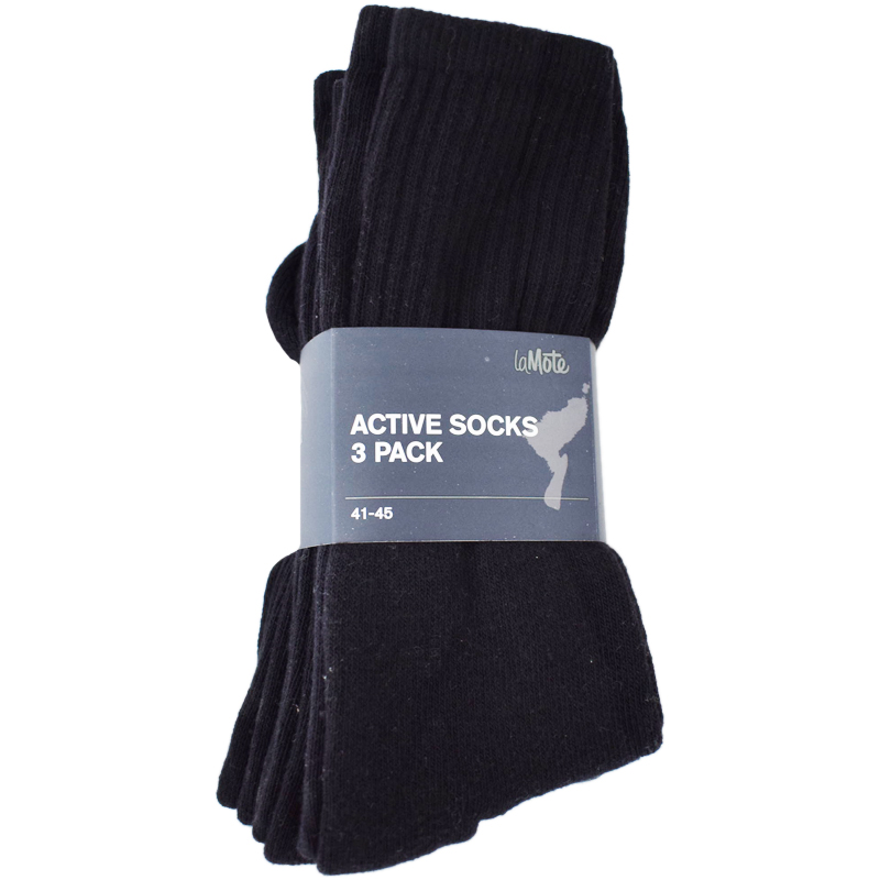 Sportstrumpor Svarta 3-pack: 41-45 - 59% rabatt