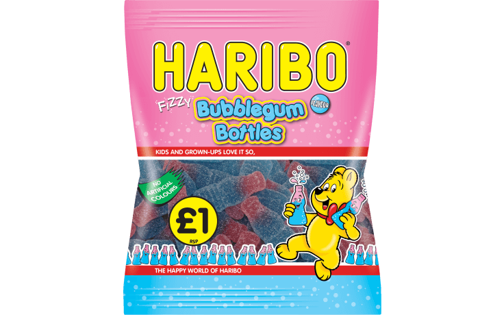 Haribo Bubblegum Bottle Zing 160g
