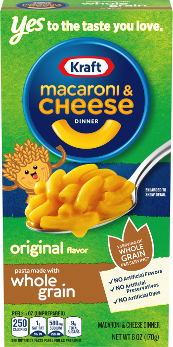 Kraft Macaroni & Cheese Whole Grain Original 170g