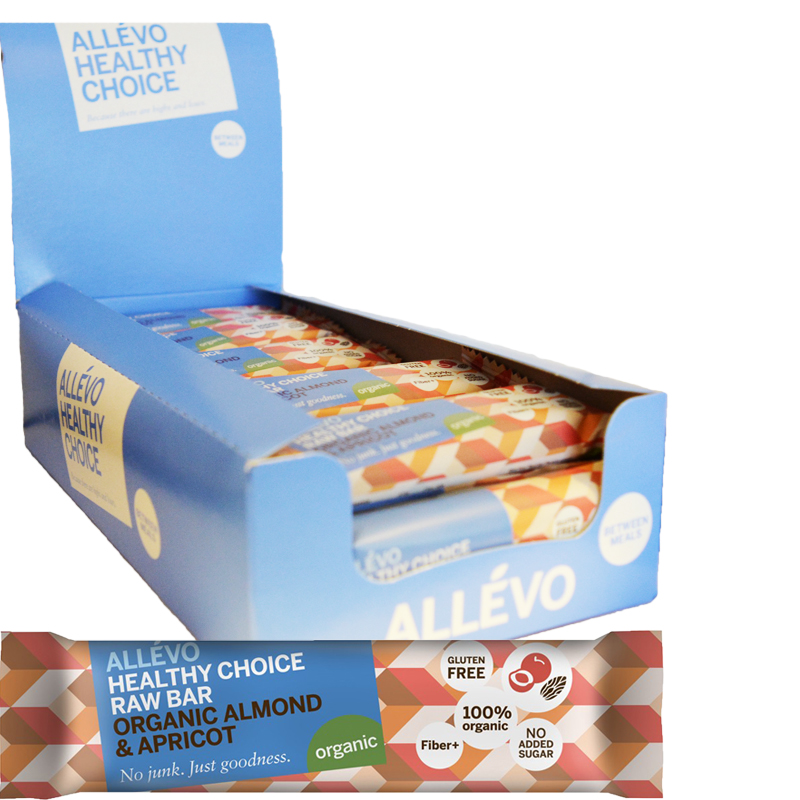 Hel Låda Snack Bar "Almond & Apricot" 24 x 40g - 72% rabatt