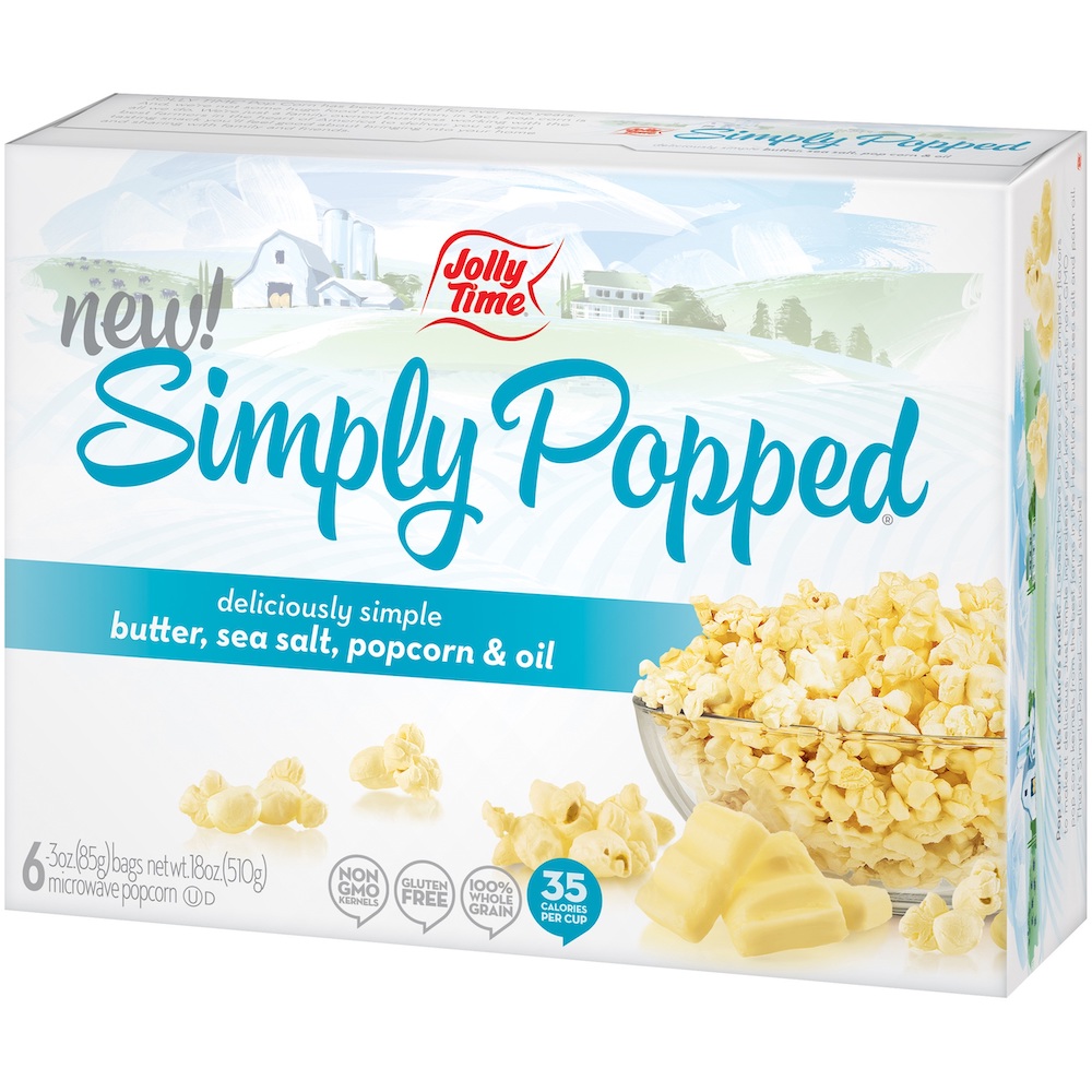 Jolly Time Simply Popped Butter Popcorn 510g