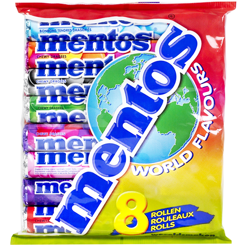 Mentos "World Flavours" 8 x 38g - 54% rabatt