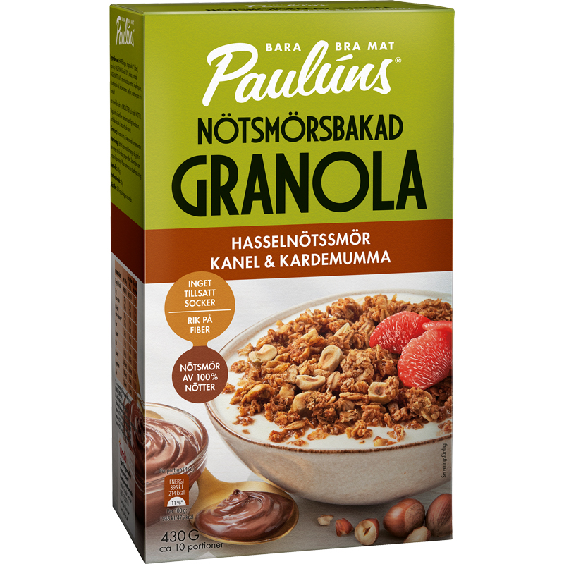 Nötsmörsbakad Granola Kanel Kardemum - 22% rabatt