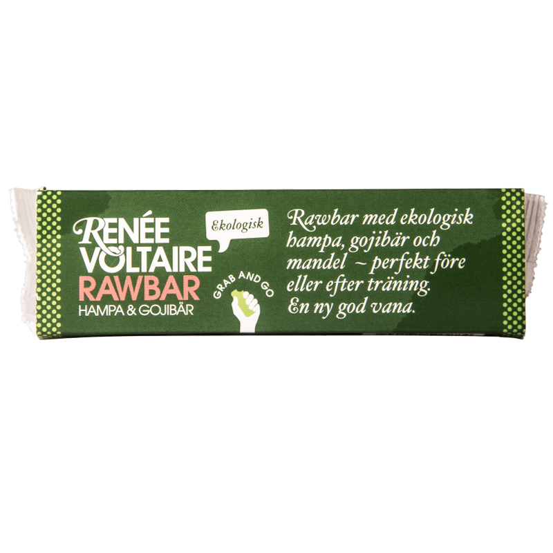Eko Rawbar Hampa & Gojibär 42g - 44% rabatt