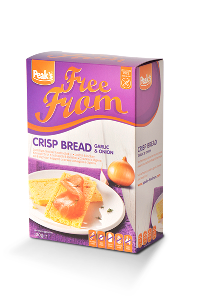 Sprödbröd "Vitlök & lök" 130g - 44% rabatt