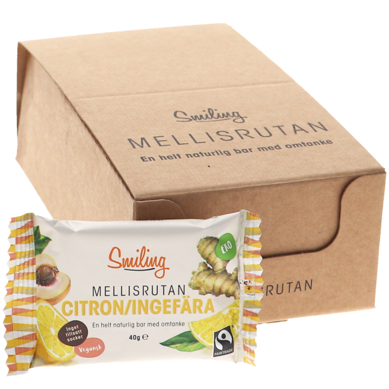 Eko Bars Citron & Ingefära 12-pack - 25% rabatt