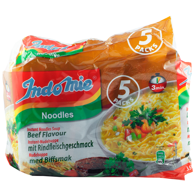 Nudlar Biff 5-pack - 16% rabatt