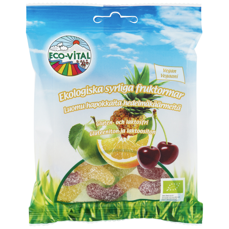 Godisblandning Syrliga Fruktormar 90g - 32% rabatt