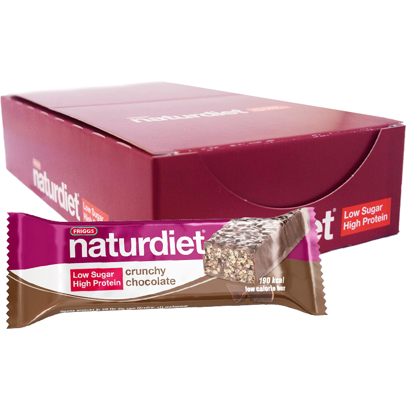 Hel Låda Mealbars "Crunchy Chocolate" 18 x 50g - 39% rabatt