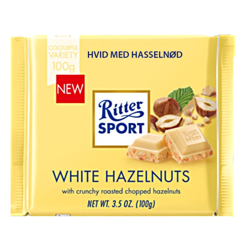 Vit Choklad Hasselnötter 100g - 23% rabatt