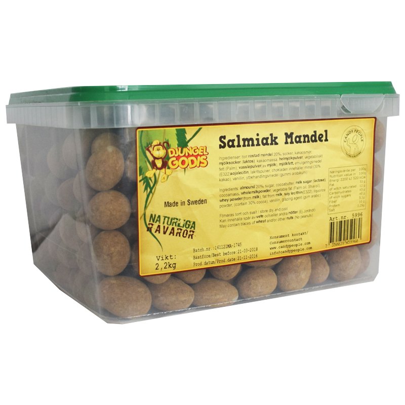 Hel Låda Salmiakmandel 2,2kg - 67% rabatt