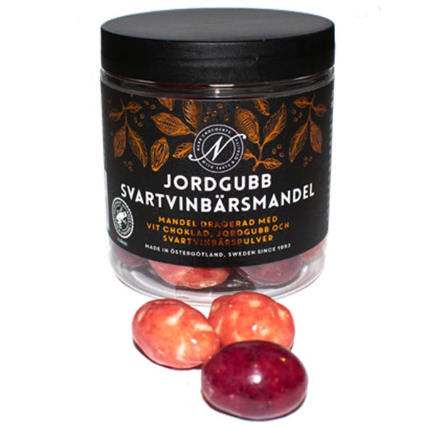 Narr Jordgubb/svartvinbärsmandel 150g