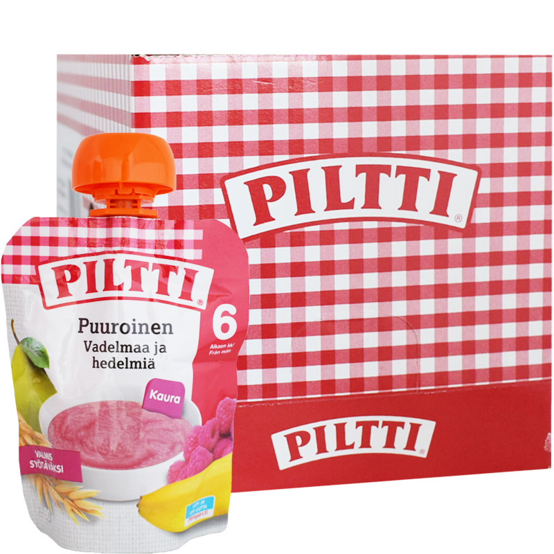 Hel Låda Barnmat Päron, Hallon & Banan 16 x 90g - 65% rabatt