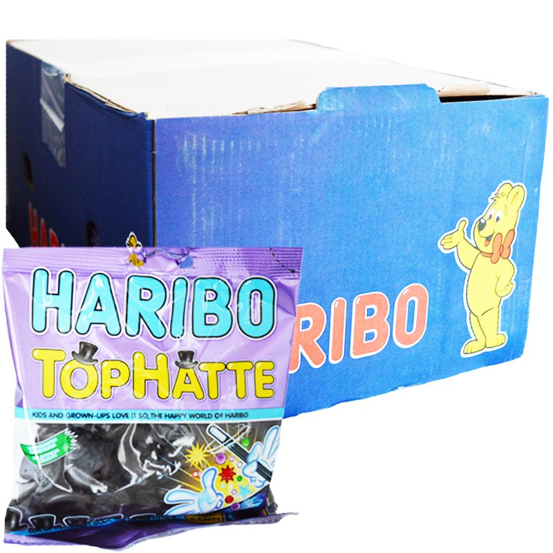 Hel Låda Godis "Tophatte" 18 x 135g - 67% rabatt