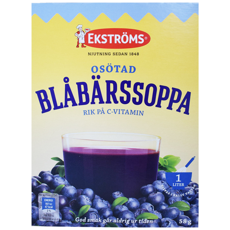 Blåbärssoppa Pulver 58g - 46% rabatt