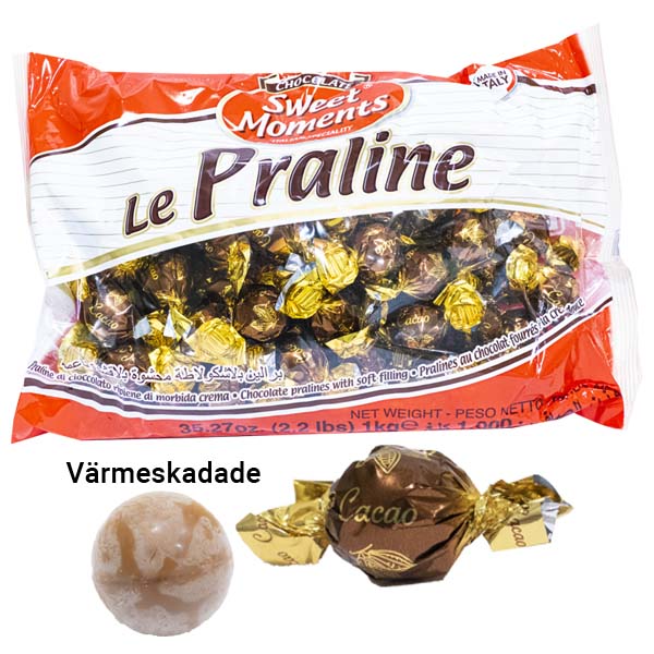 Värmeskadad Chokladpralin 1 kg