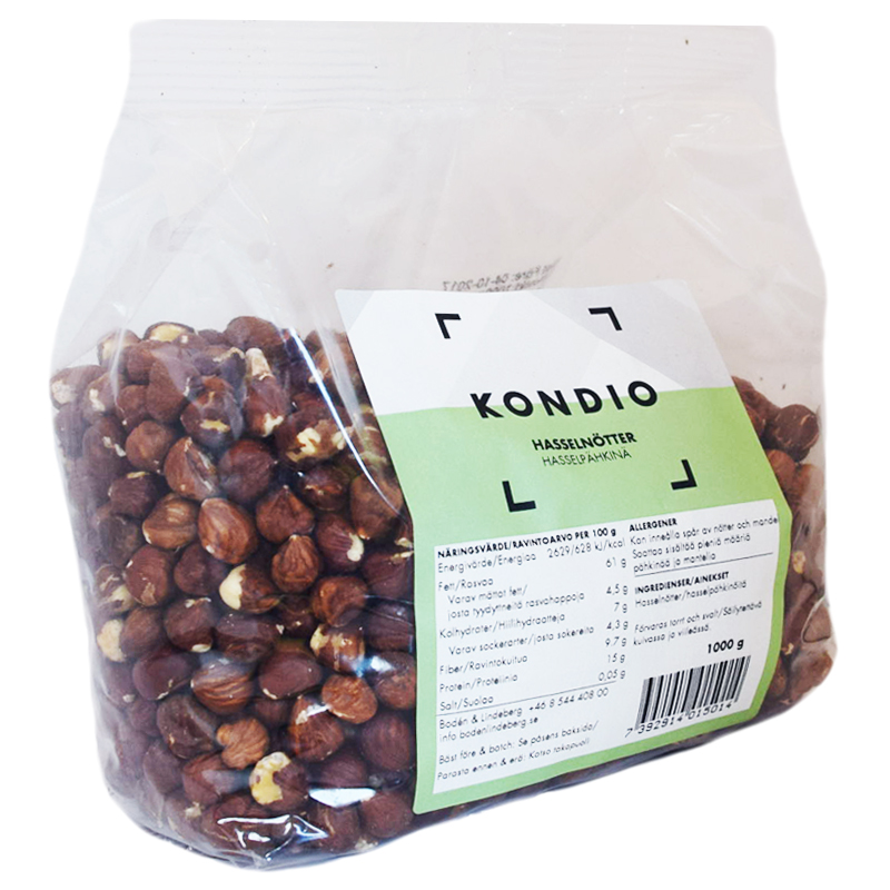 Hasselnötter 1kg - 67% rabatt