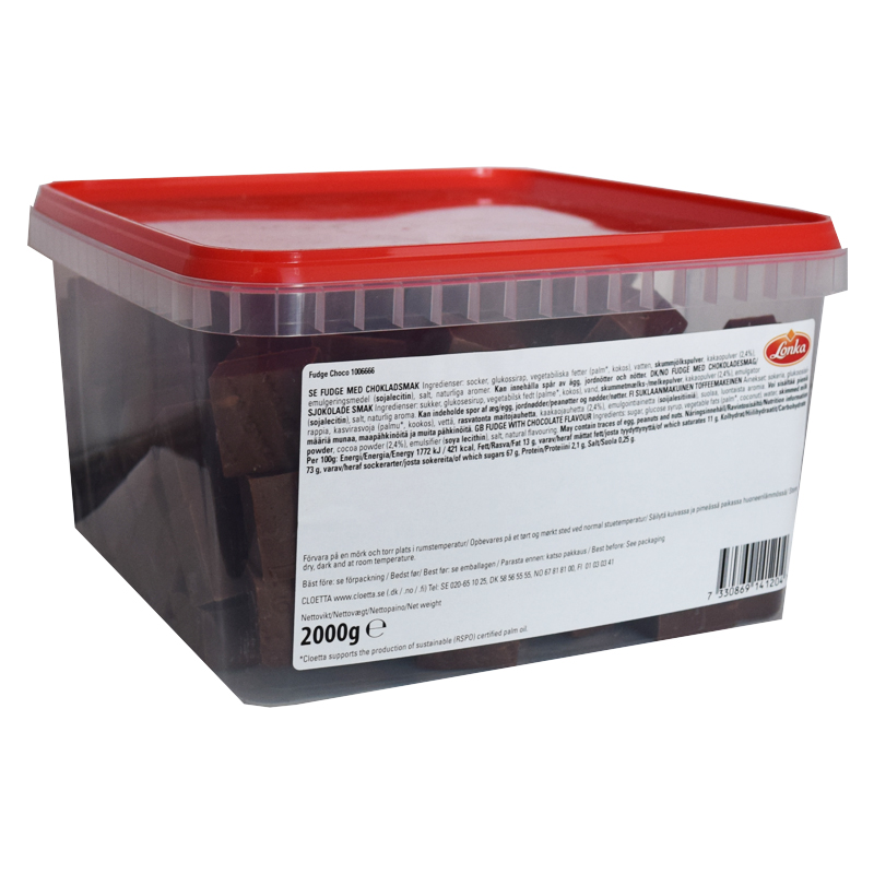 Hel Låda Fudge Choklad 2kg - 37% rabatt