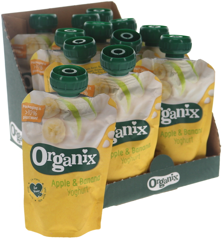 Eko Mellanmål Yoghurt, Äpple & Banan 12-pack - 47% rabatt