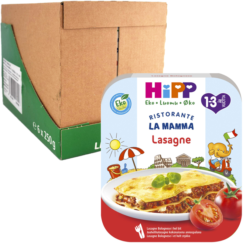 Eko Hel Låda Barnmat Lasagne 6 x 250g - 43% rabatt