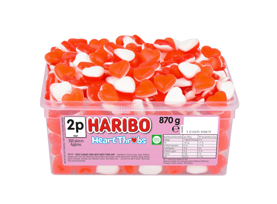 Haribo Heart Throbs 870g