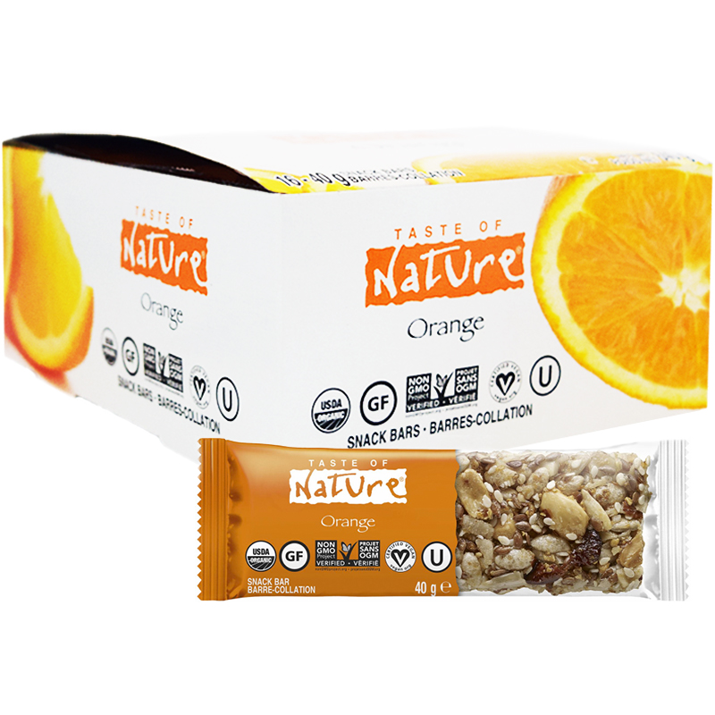 Hel Låda Frukt- & Nötbars "Orange" 16 x 40g - 80% rabatt